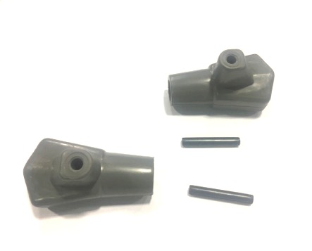 Center stand feet grey with pins for Lambretta LI, Special, GP, DL, SX, TV, D: 16mm. code T213/g